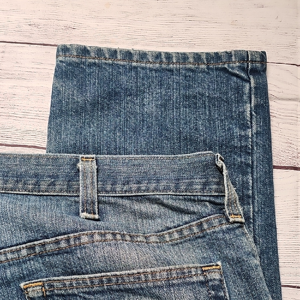 Carhartt 40x32 Blue Straight-Leg Jeans with Classic Fading - Picture 14 of 16